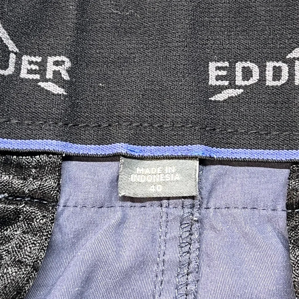 Eddie Bauer Mens Cargo Shorts Blue Gray 40 Stretch Hiking Outdoor Performance‎